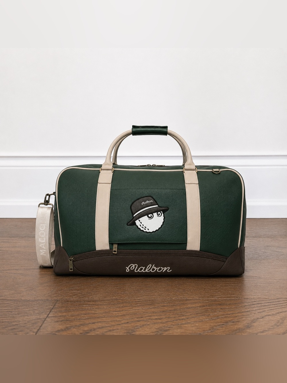 Malbon Golf Boston Duffle Bag | Forest Green | Premium Travel Bag